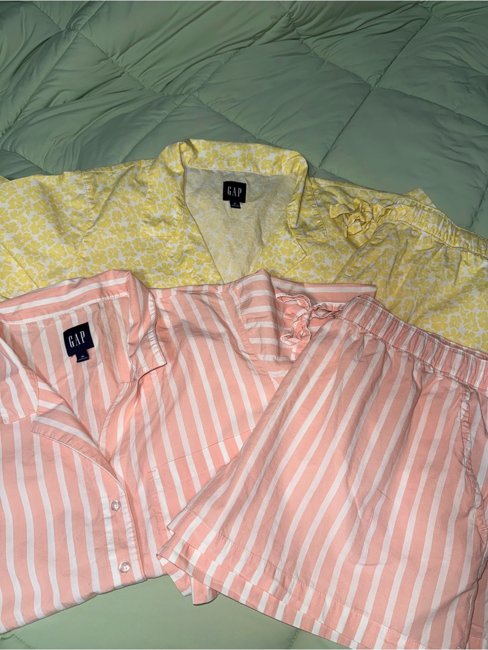 GAP Pink and Yellow Sleep Sets